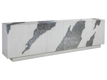 Contango White Long Media Console