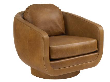 Bluewater Leather Swivel Chair